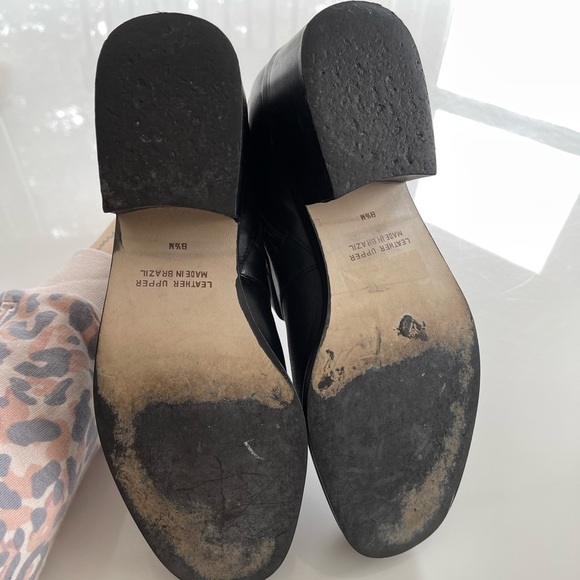 Vintage Leather Boots w/ Double Buckle - 8.5 - Picture 5 of 7